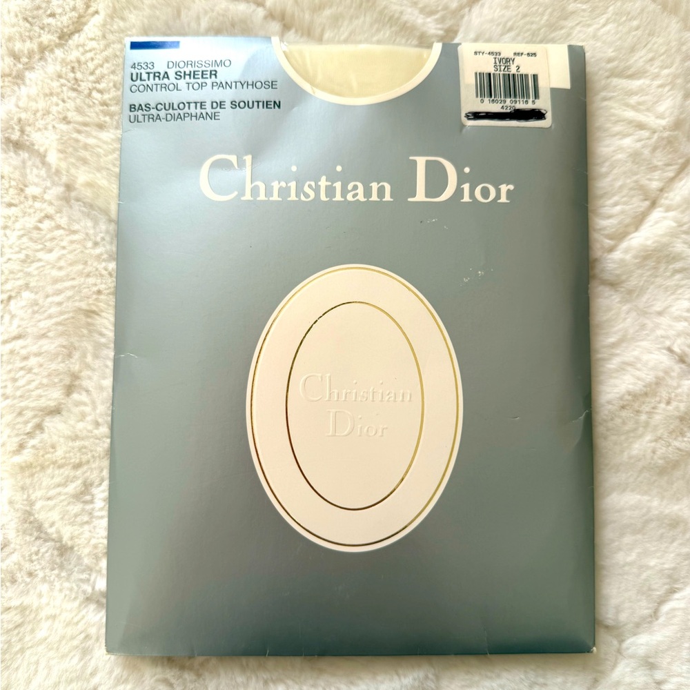 Dior Ultra Sheer Control Top Pantyhose - Gray